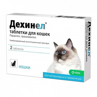 Дехинел Таблетки для кошек от гельминтов 1таб/4кг