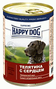 Happy Dog Консервы для собак (телятина/сердце)