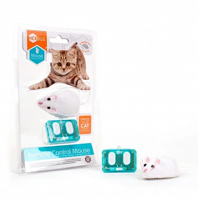 HEXBUG "Мышка", белая, 6.5х4х2.8смИгрушка для кошек интерактивная, микроробот на управлении