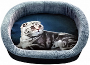 PerseiLine Лежанка Дизайн №3 с Кошкой 44*33*16см