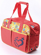 Lovabledog Сумка-переноска для собак  "Сердце" красная