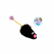 sh-07156 Игрушка Мышь норка М с хвостом трубочка с норкой GoSi этикетка кружок