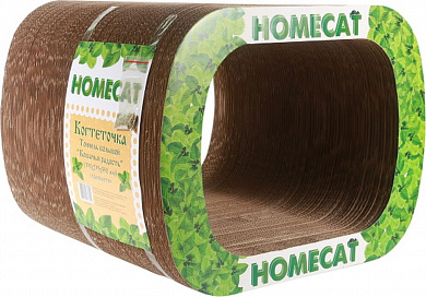 HOMECAT Когтеточка - тоннель Кошачья радость(гофрокартон)