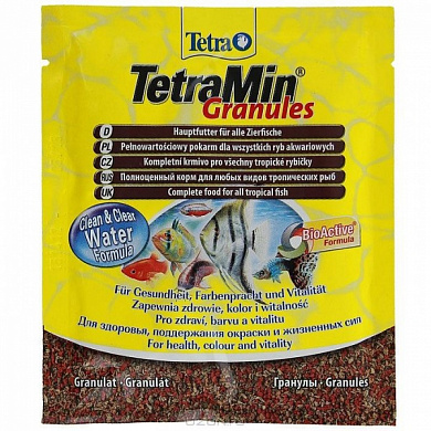 Tetra Min Granules корм для всех видов рыб,12гр